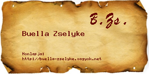 Buella Zselyke névjegykártya